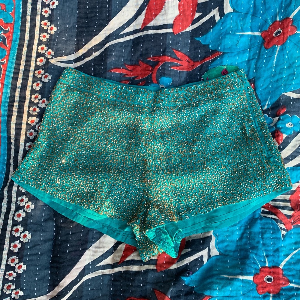 Topshop Beaded Shorts